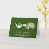 ワイルドブツ記念日カード カード (黄色い花)