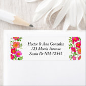 ワイルドブライアルバラ差出人住所ラベル ラベル (インサイチュ)