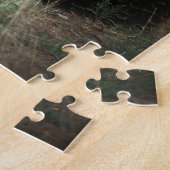 ワイルドブラウングリズリーベアーフォレスト自然シーナリービュー ジグソーパズル (側面)