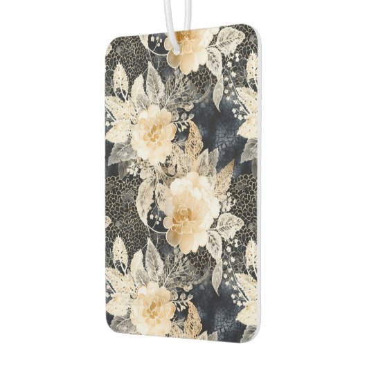 ワイルドブラッククリームヒョウ動物フローラ カーエアーフレッシュナー (左)