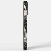 ワイルドブラッククリームヒョウ動物フローラ Case-Mate iPhoneケース (裏面 / 右)