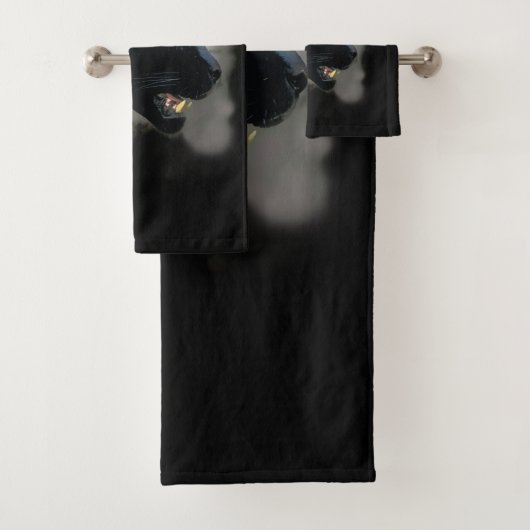 ワイルドブラックジャガー バスタオルセット (インサイチュ)