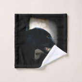 ワイルドブラックジャガー バスタオルセット (ウォッシュタオル)