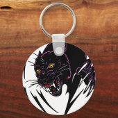 ワイルドブラックパンサー キーホルダー (正面)