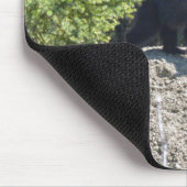 ワイルドブラックベアカブ&マッドヒルワイルドライフフォトギフト マウスパッド (コーナー)