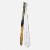 ワイルドブラックベア&ユーコンフォレストフォトアート ネクタイ (裏面)