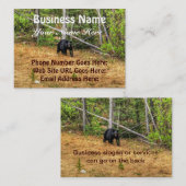 ワイルドブラックベア&ユーコンフォレストフォトアート 名刺 (正面/裏面)