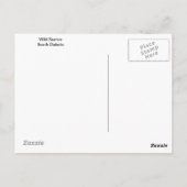 ワイルドブルロスサウスダコタハガキ ポストカード (裏面)