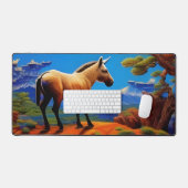 ワイルドブルロ – マウンテンビスタ デスクマット (キーボード&マウス)