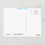 ワイルドブルーサンフラワーポストカード ポストカード (裏面)