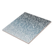 ワイルドブルーゼブラグラデーションプリント タイル (側面)