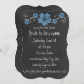 ワイルドブルーバラシャルボードブライダル 招待状 (正面/裏面)