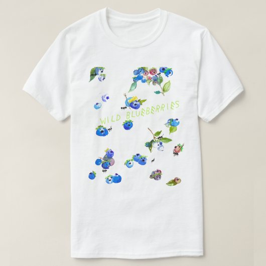 ワイルドブルーベリー Tシャツ (デザイン正面)
