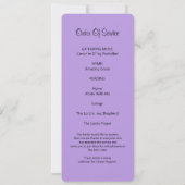 ワイルドブルーベルお祝い・オブ・ライフ・フォト・カード 招待状 (裏面)