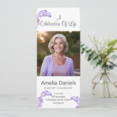 ワイルドブルーベルお祝い・オブ・ライフ・フォト・カード 招待状 (スタンド正面)