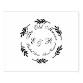 ワイルドブルーベルウォーターカラー結婚式招待状スイート ラバースタンプ (インプリント)