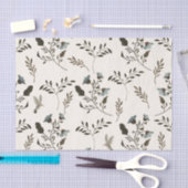 ワイルドブルーベルウォーターカラー結婚式招待状スイート 薄葉紙 (クラフト)