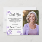 ワイルドブルーベル葬儀サンキューカード 招待状 (正面)