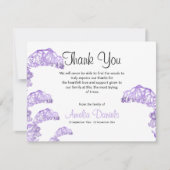 ワイルドブルーベル葬儀サンキューカード 招待状 (正面)