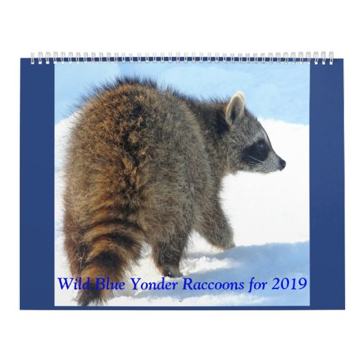ワイルドブルーヨンダーアライグマの2019 カレンダー (カバー)
