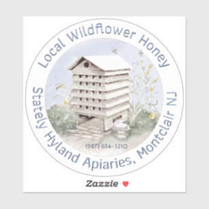 ワイルドブロッサムハニービークルステッカー透明 シール