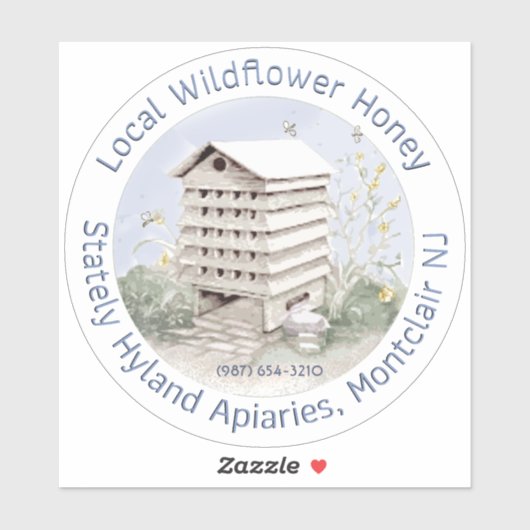 ワイルドブロッサムハニービークルステッカー透明 シール (シート)