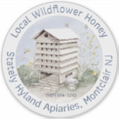 ワイルドブロッサムハニービークルステッカー透明 シール (正面)