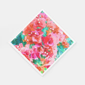 ワイルドブーゲンビリア、開花サマーフローラボヘミア スタンダードランチョンナプキン (角)