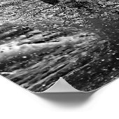 ワイルドブ生まれロとホワイトのの馬ランニングになる ポスター (角)