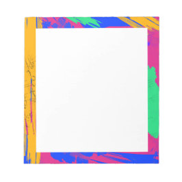 ワイルドブ絵を描ラシの色と音楽シート ノートパッド