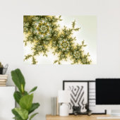 ワイルドプラント – Mandelbrot Fractal Art ポスター (ホームオフィス)