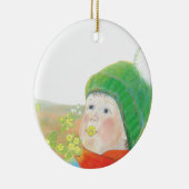 ワイルドプリムローズの少年 セラミックオーナメント (右)