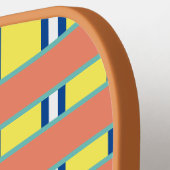 ワイルドプレイドパターンピックボールパドル ピックルボールラケット (左詳細)