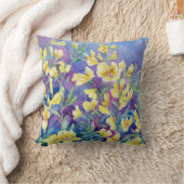"ワイルドプレーリースイートピーズ"装飾用クッション クッション (ブランケット)