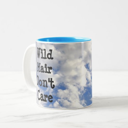ワイルドヘアは月気に日にマグカップしない？ ツートーンマグカップ (正面左)