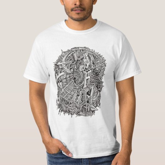 ワイルドヘッド、インクスケッチ Tシャツ (正面)