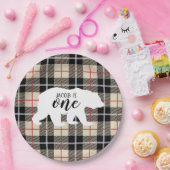 ワイルドベアトンプソンカメル1st誕生日パーティー ペーパープレート (パーティー)