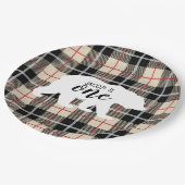 ワイルドベアトンプソンカメル1st誕生日パーティー ペーパープレート (アングル)