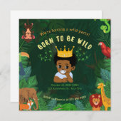 ワイルドベイビー/ボーイ 招待状 (正面/裏面)