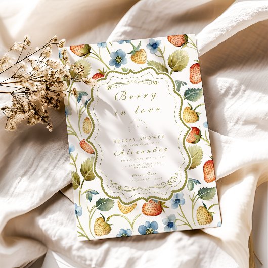 ワイルドベリーロマンスブライダルシャワー 招待状