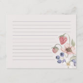 ワイルドベリー Berry Sweet ブライダルシャワーレシピカード エンクロージャーカード (裏面)