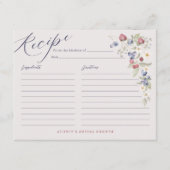 ワイルドベリー Berry Sweet ブライダルシャワーレシピカード エンクロージャーカード (正面)