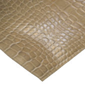 ワイルドベージュ茶色ワニ革 テーブルクロス (アングル)