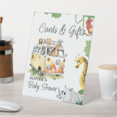 ワイルドホイールサファリ動物キャンパーバンカード&ギフト 台座サイン (インサイチュ)