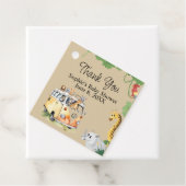 ワイルドホイールサファリ動物キャンパーヴァンベビーシャワー フェイバータグ (インサイチュ)