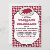 ワイルドホッグ誕生日招待状 招待状 (正面)