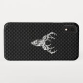 ワイルドホワイトテールディアオンカーボンファイバースタイルプリント Case-Mate iPhoneケース (裏面(横))
