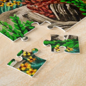 ワイルドホワイトヤギパズル ジグソーパズル (側面)