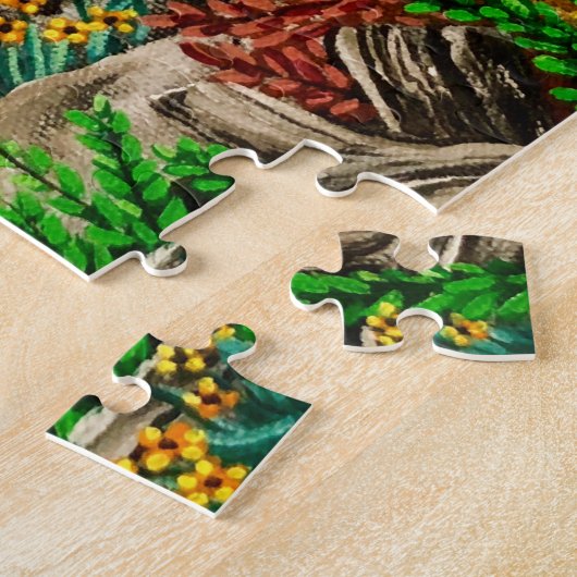 ワイルドホワイトヤギパズル ジグソーパズル (側面)