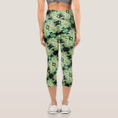 ワイルドホワイトラブリングバラフローラルパターン カプリレギンス (裏面)